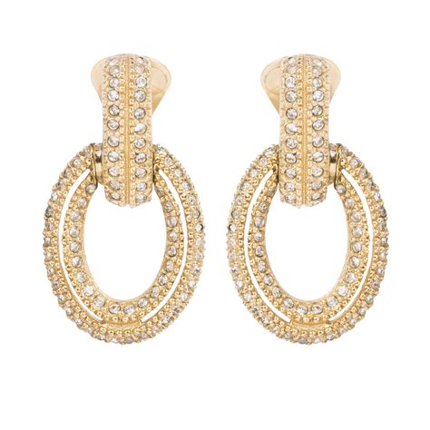 dior earrings hoops gold small|christian dior hoop earrings.